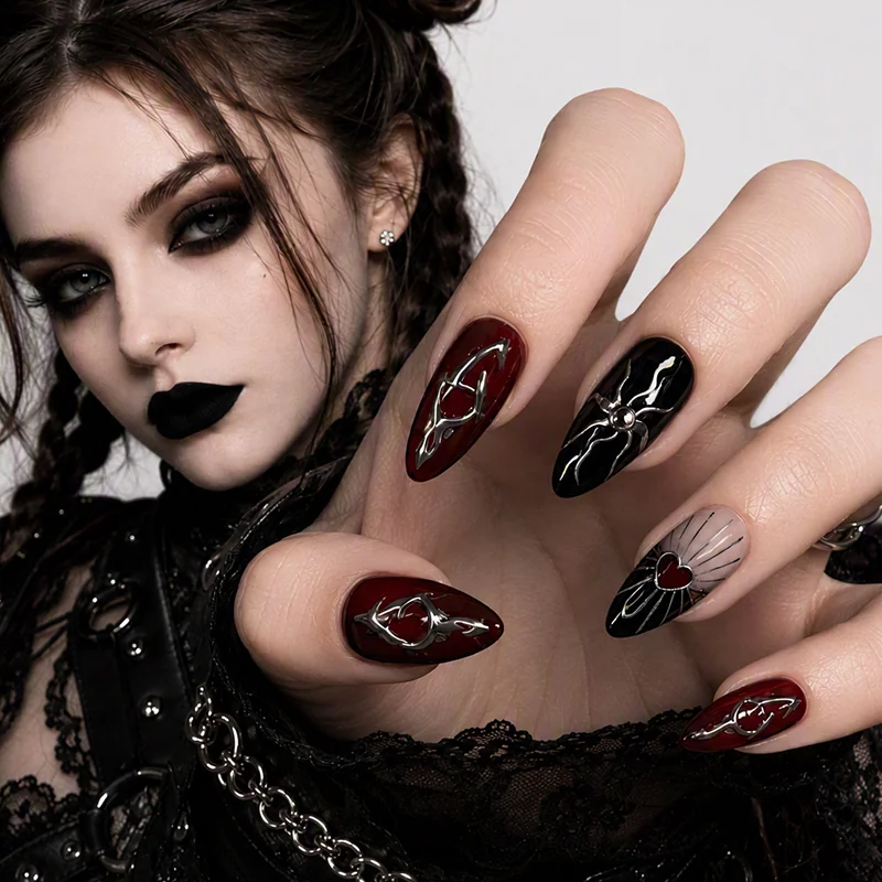 St Future Nocturne Veil Gothic Press-On Nails