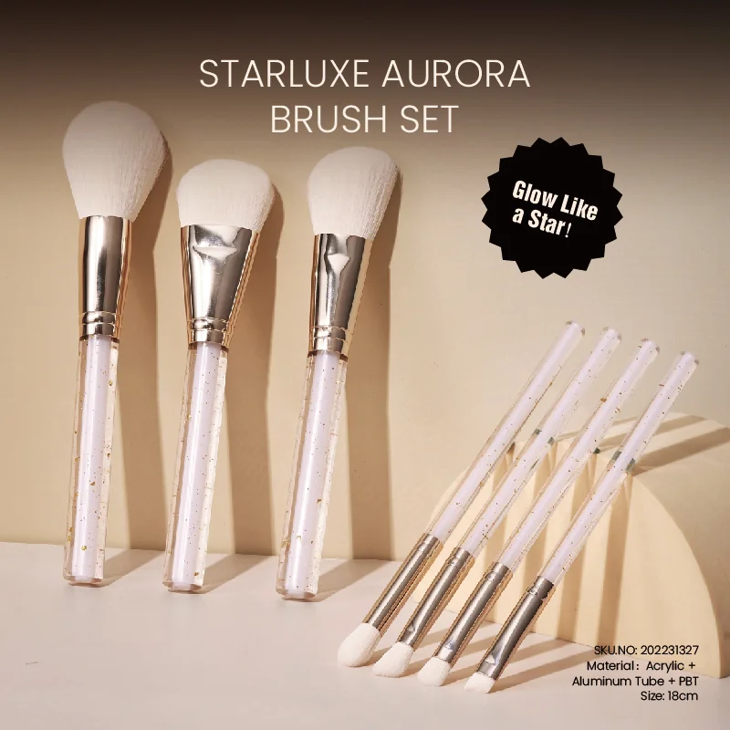 St Future Starluxe Aurora 7-Piece Glitter Makeup Brush Set