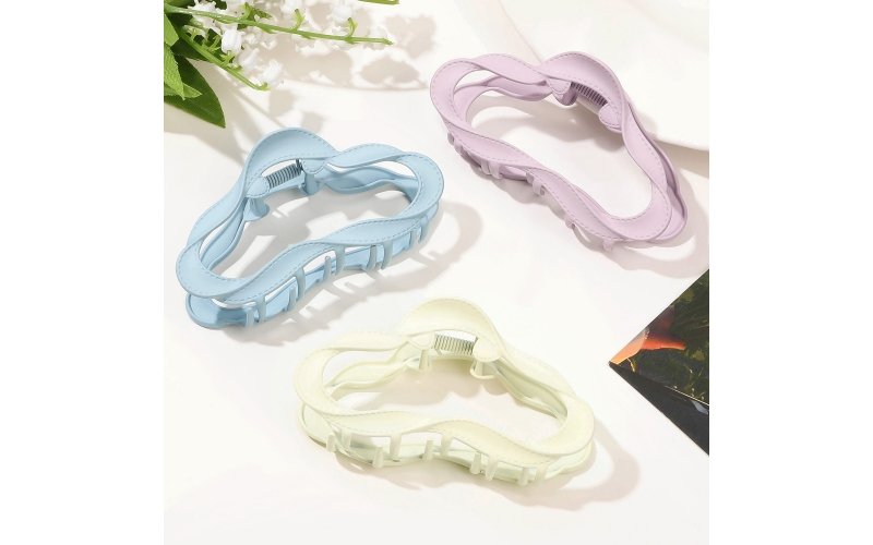 Pastel Alloy Cloud Claw Clip Collection
