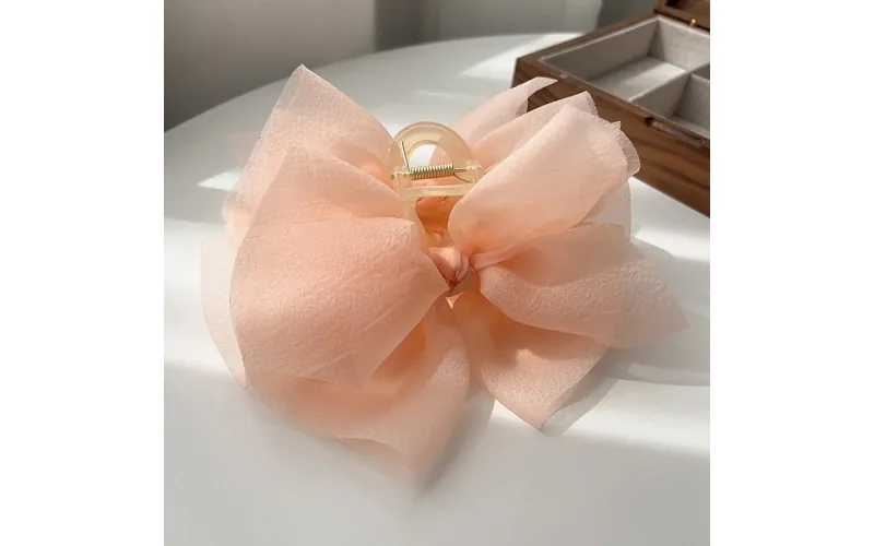 St Future Sheer Mesh Bow Claw Clip