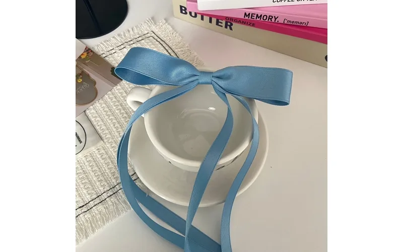 St Future Braided Long-Ribbon Bow Hair Tie Collection