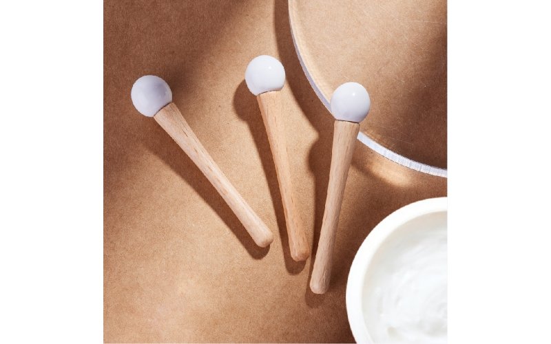 Roller de massage du corps en bambou naturel