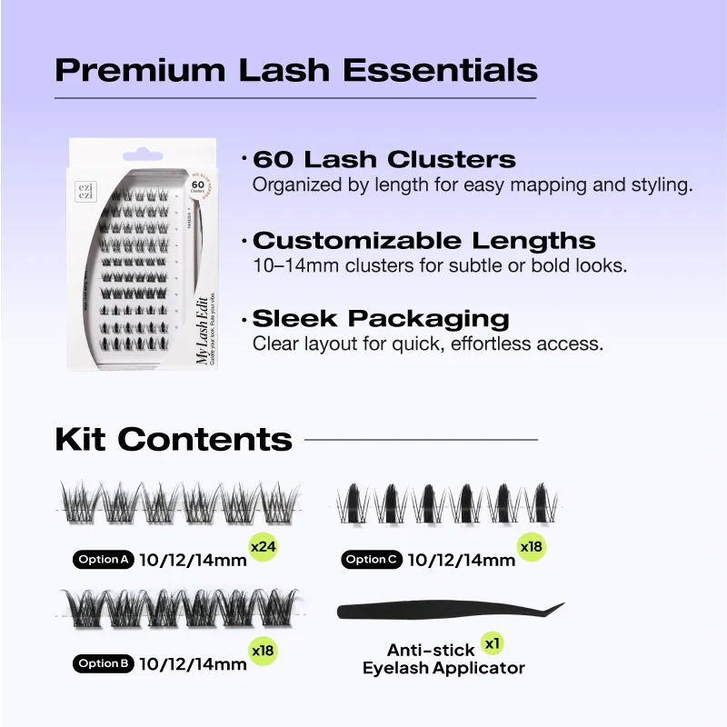 St Future My Lash Edit – Pre-Glued Lash Cluster Kit
