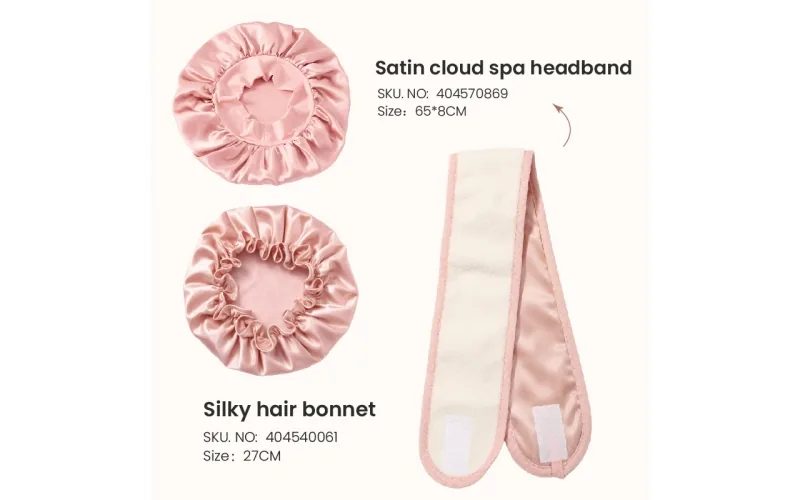 St Future Toalla de doble capa Satin & Coral-Fleece Dry-Hair