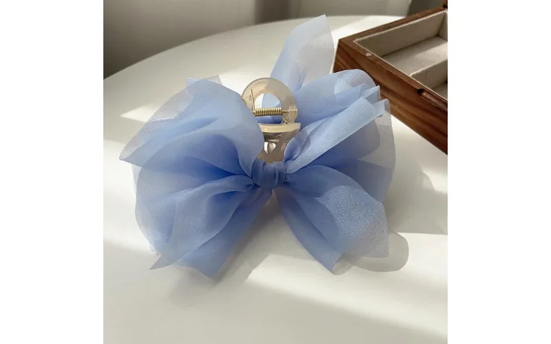 St Future Sheer Mesh Bow Claw Clip