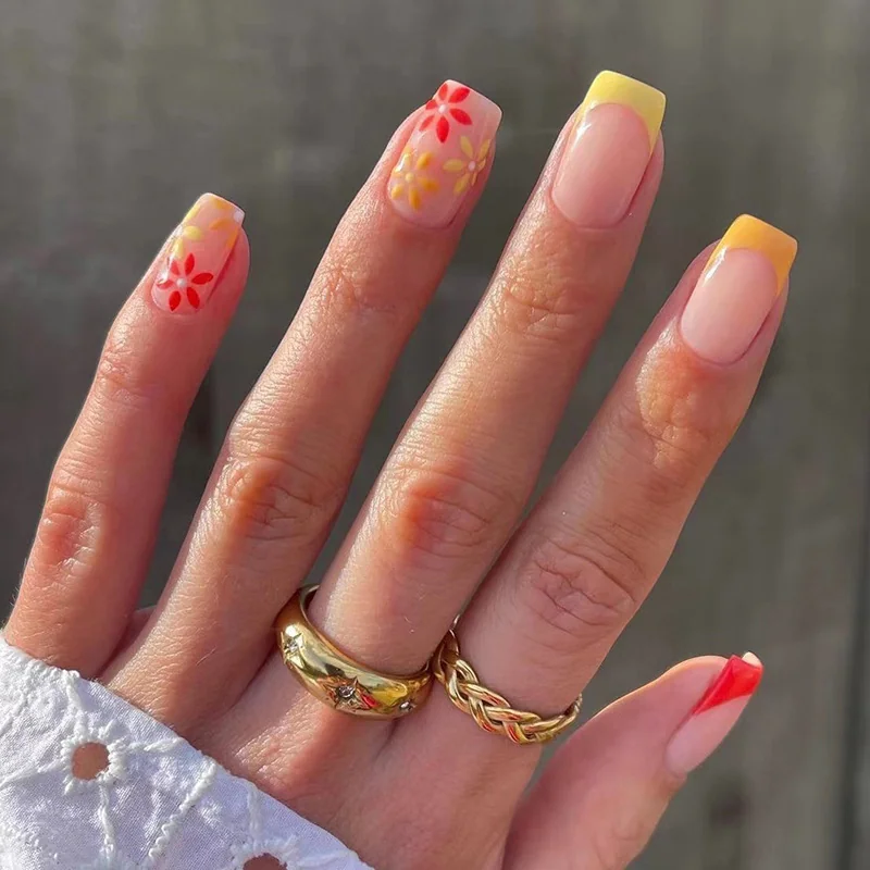 St Future Minimalist Neon French Press-On Nails