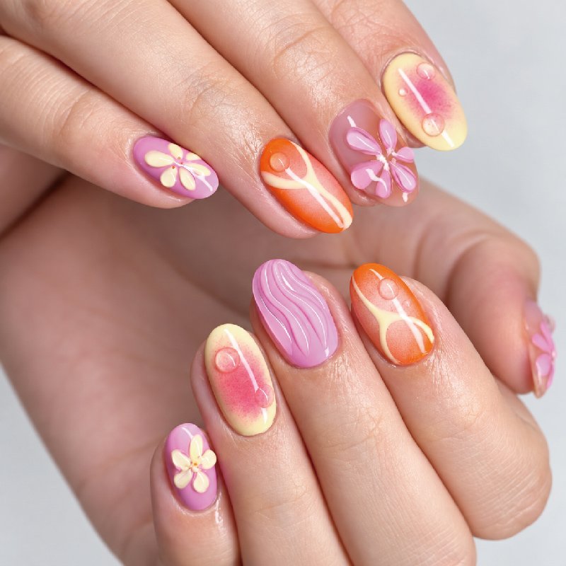 St Future Vacation Bloom Floral Nail Collection