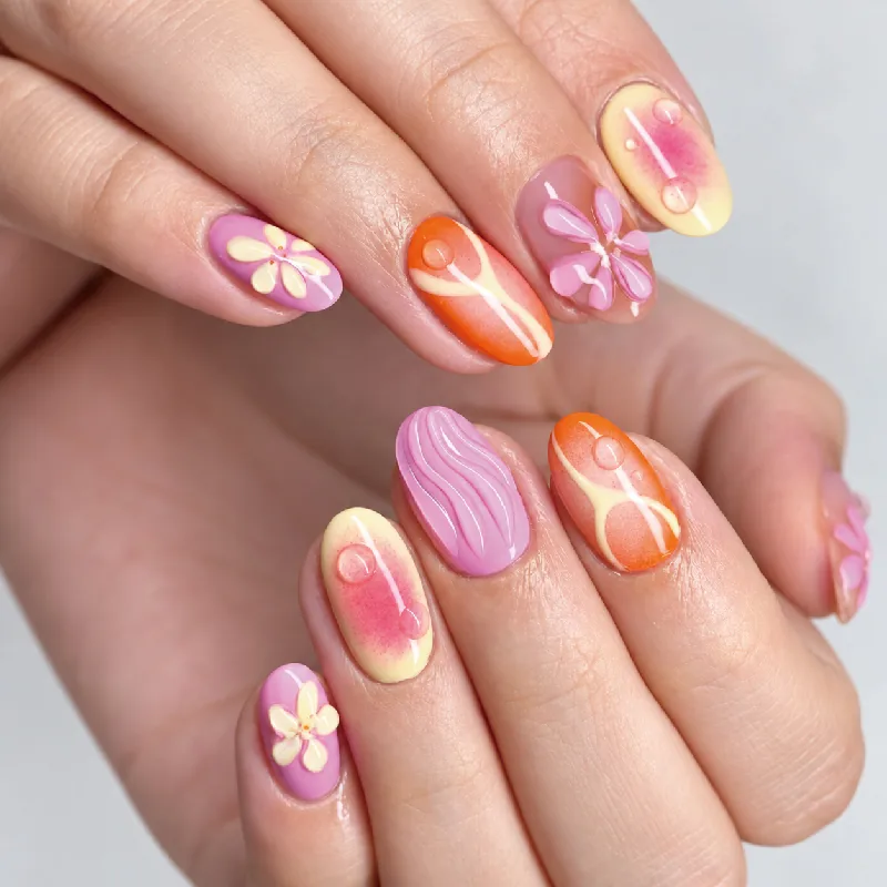 St Future Vacation Bloom Floral Nail Collection