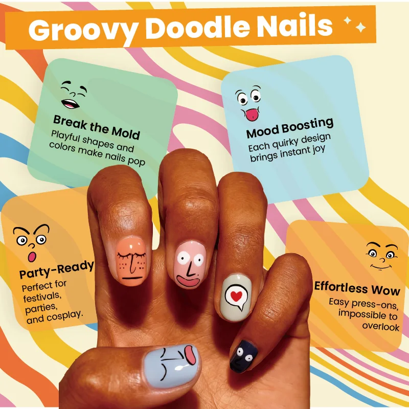 St Future Groovy Doodle Nails