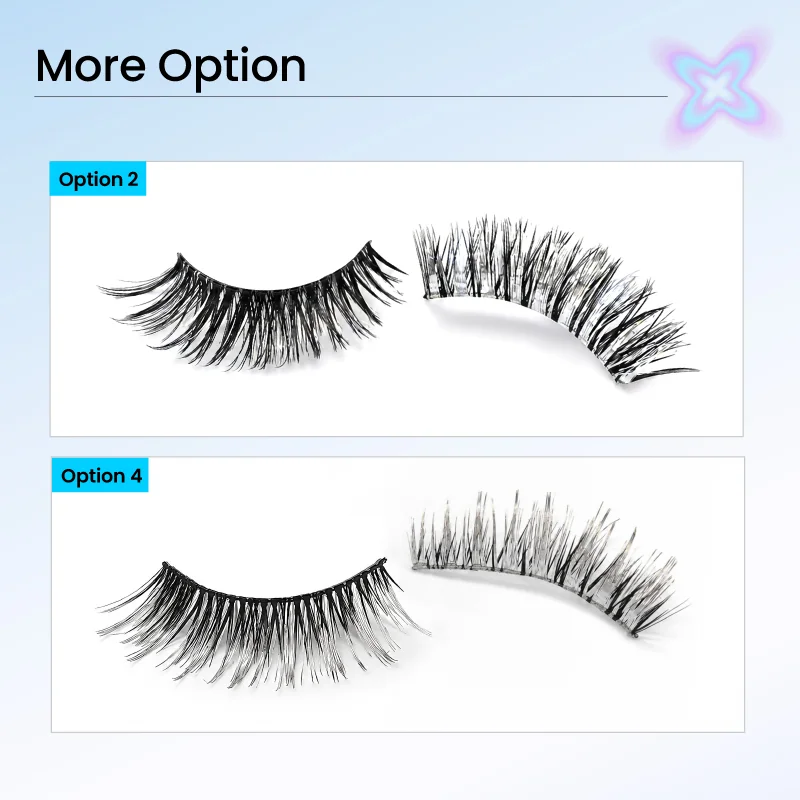St Future Ultra-Light Silver Shimmer Strip Lashes