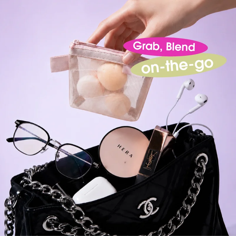 St Future Mini Double-Sided Travel Puff Set