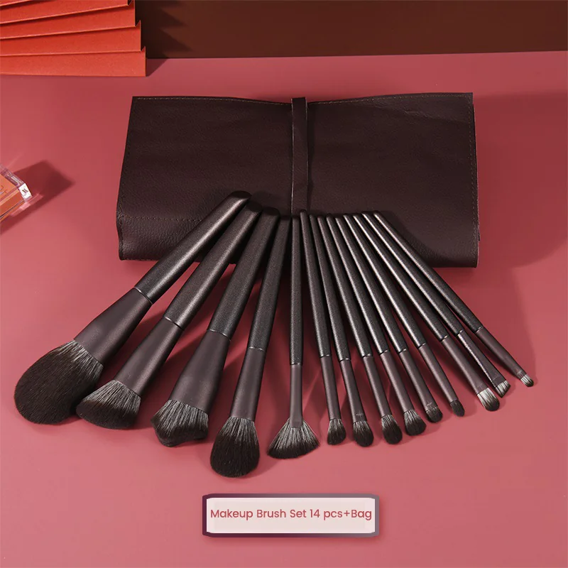 St Future Ensemble de 14 pinceaux de maquillage classiques haut de gamme