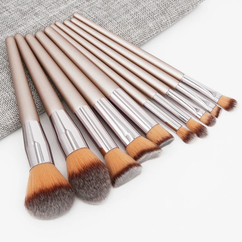 St Future 10-Piece Champagne Makeup Brush Set
