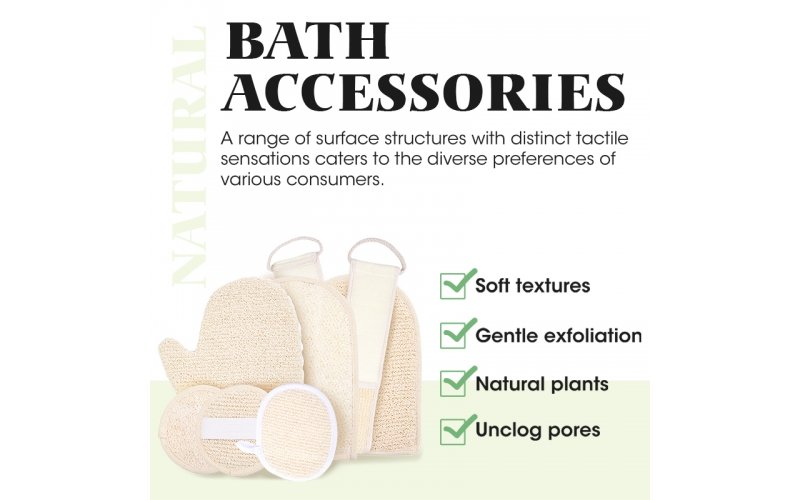 St Future Bath Accessories natural material soft moderate gentle exfoliation unclog pores