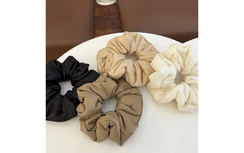 St Future Puffer-Fabric Cloud Scrunchie Collection