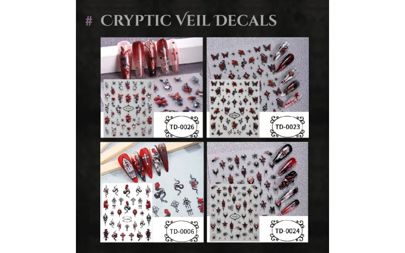 St Future Nocturne Veil Gothic Press-On Nails