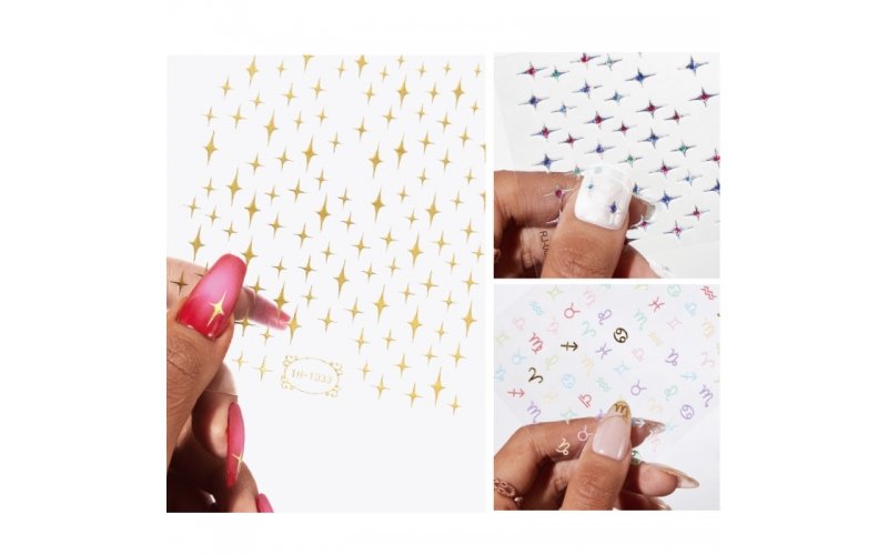Holographic Star Nail Stickers