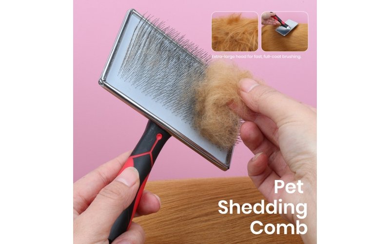 Extra-Large Angled-Pin Pet Slicker Brush