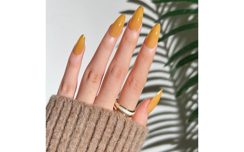 Bright Color-Block Spring Press-On Nails