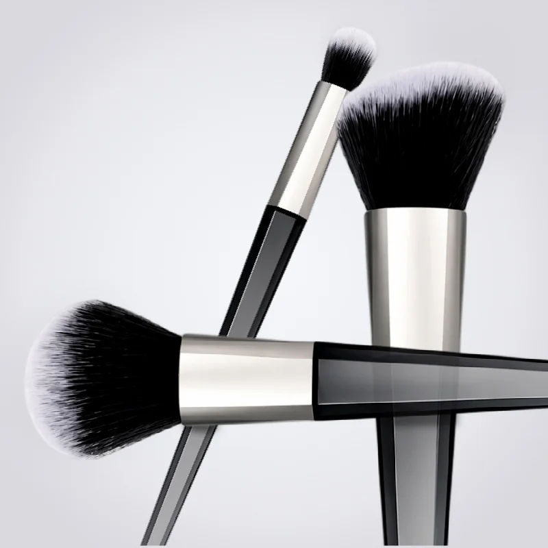 St Future Geo Smoky Grey Beauty Makeup Brush Set