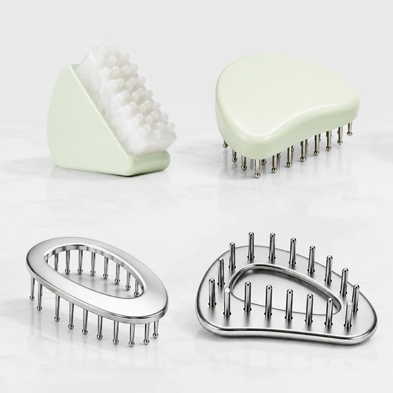 St Future Jade Stone Scalp Massage Comb