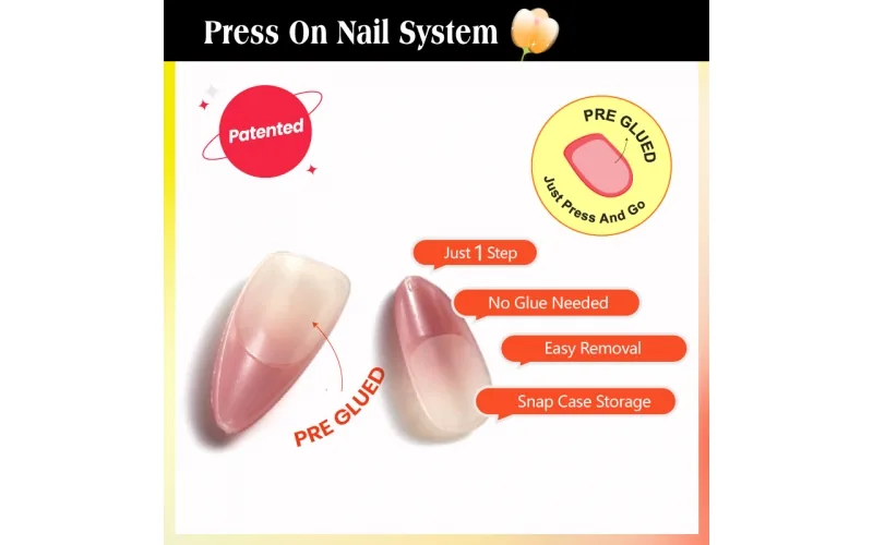 St Future No-Glue One-Step Press-On Nail System