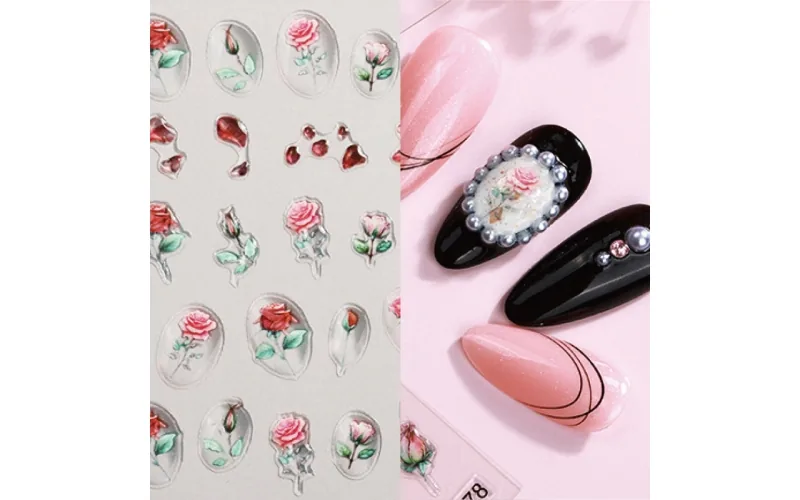 St Future 5D Embossed Nail Art Stickers