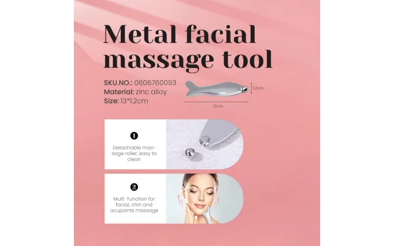 St Future Masajeador de metal Herramienta para masaje de ojos Herramienta para masaje de ojos Espátula de crema Herramienta de masaje facial de metal Herramienta de masaje facial de metal Rodillo de masaje de ojos Rodillo de masaje de ojos Latón Guasha Rose Quartz Eye Ma
