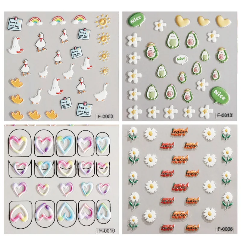 Floral Nail Art Stickers