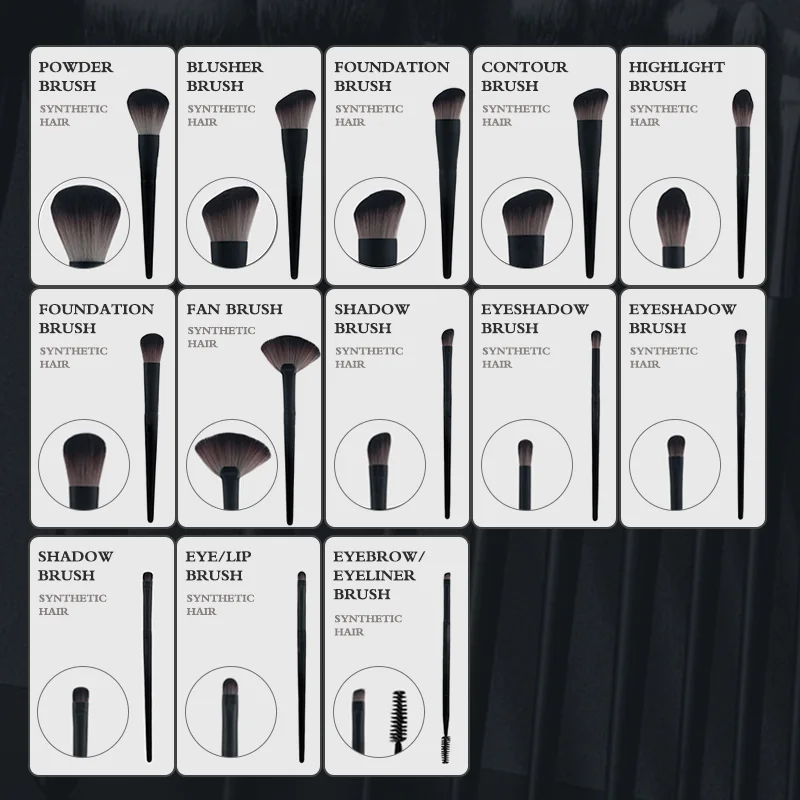 St Future 13-Piece Custom Makeup Brush Set