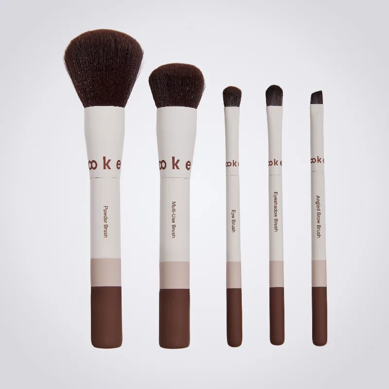 St Future Mocha Blend 5-Piece Soft Makeup Brush Set