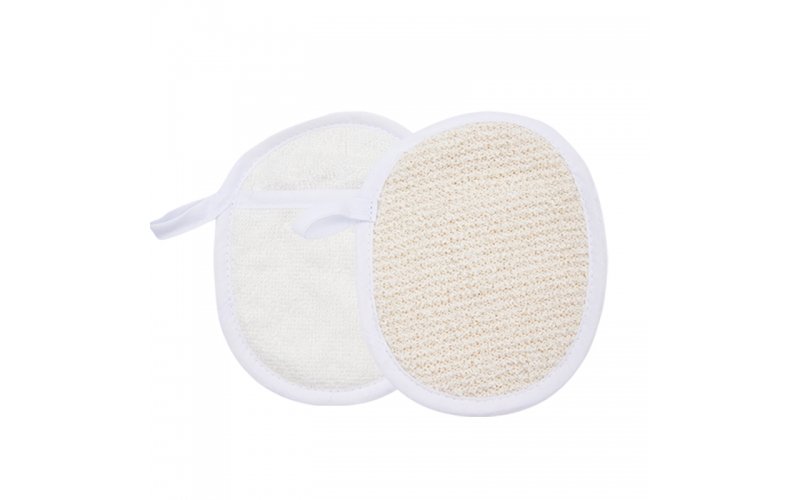 Ramie & Cotton Dual-Sided Bath Sponge Pad
