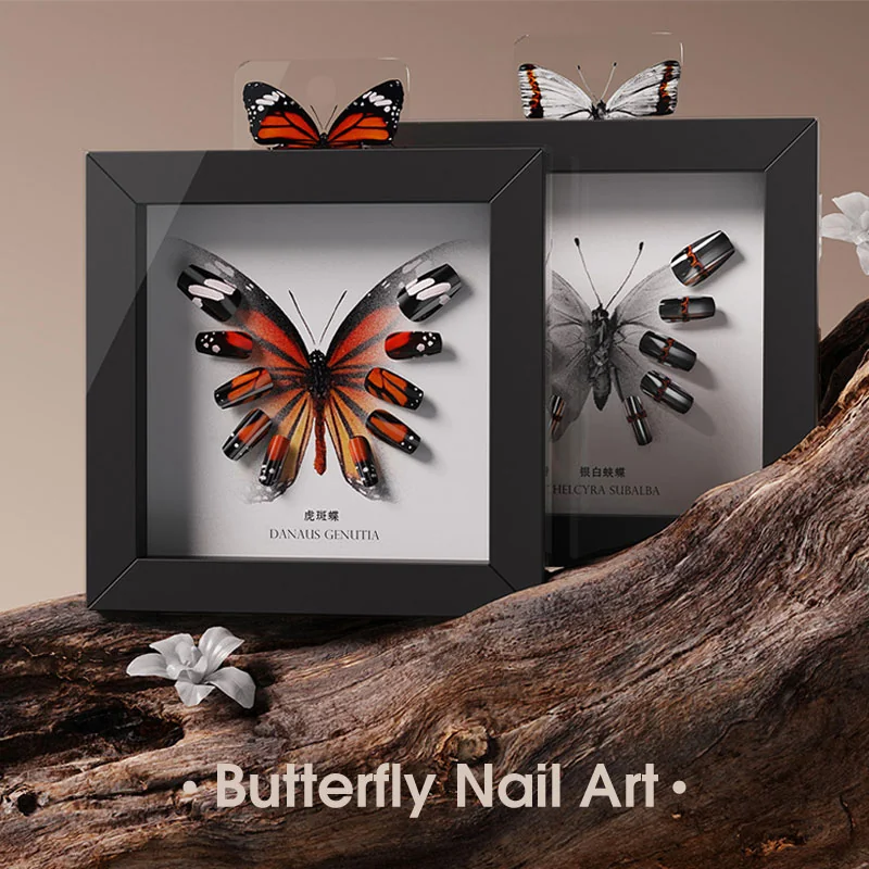 St Future Butterfly-Inspired Press-On Nails