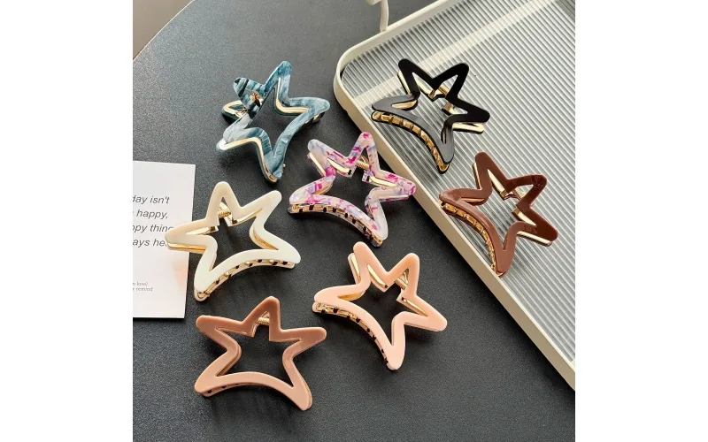 St Future Nearly Unbreakable Acetate Star Claw Clip Collection