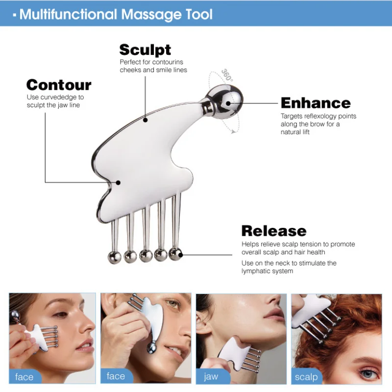 St Future Multifunctional Metal Massage Tool