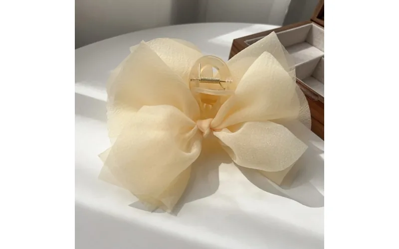 St Future Sheer Mesh Bow Claw Clip
