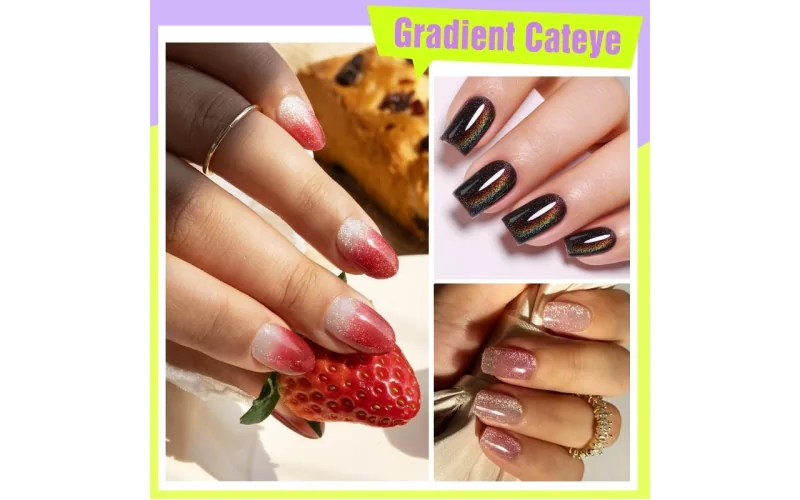 St Future Cat-Eye Semi-Cured Gel Nail Strips