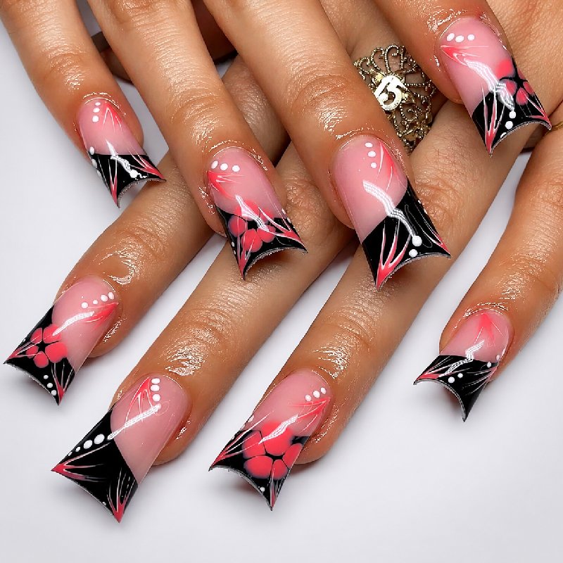 St Future Reversible Duckbill Press-On Nails