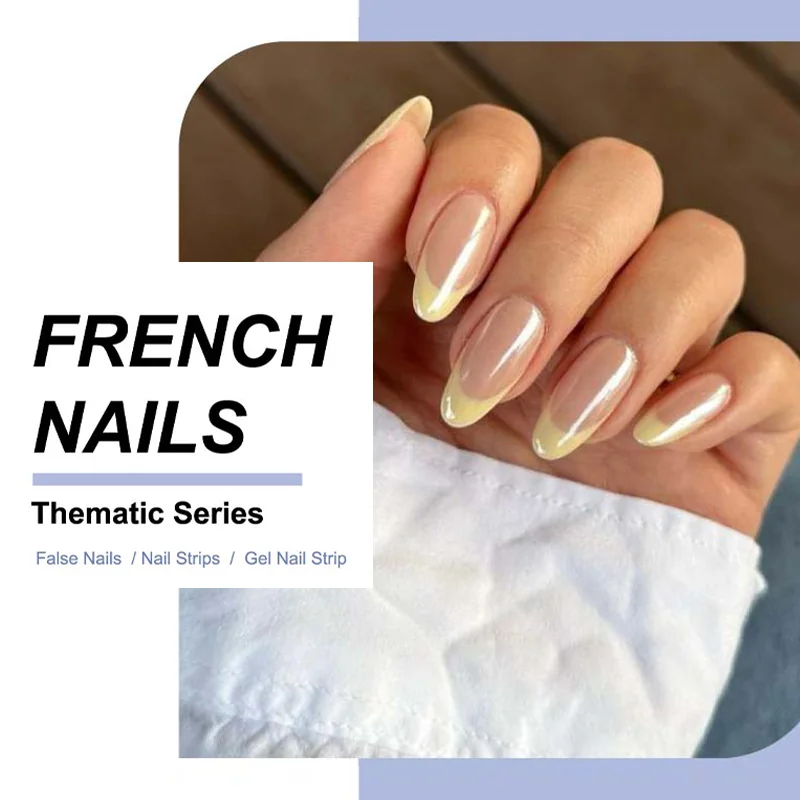 St Future Nude French Thematic Press-On Nails