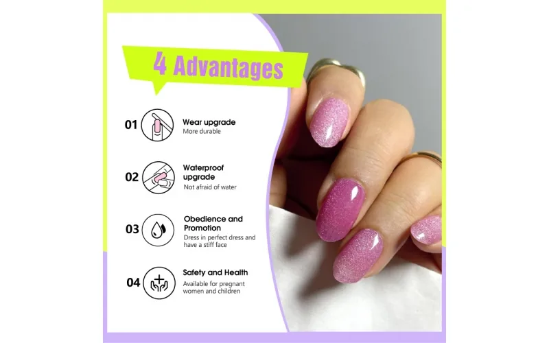 St Future Cat-Eye Semi-Cured Gel Nail Strips