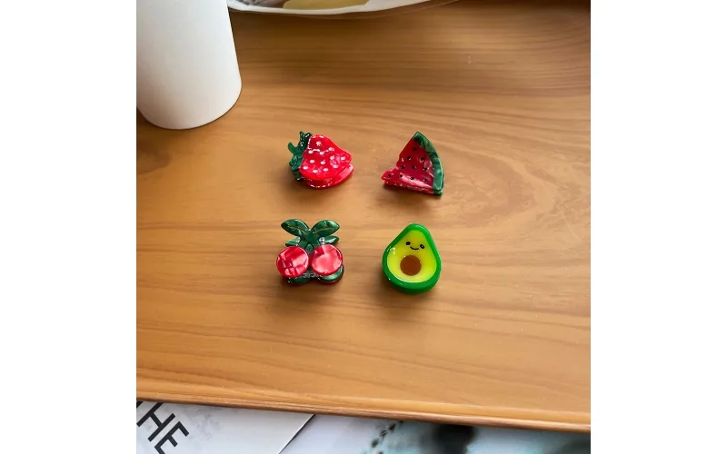 St Future Acetate Mini Fruit Hair Claw Collection