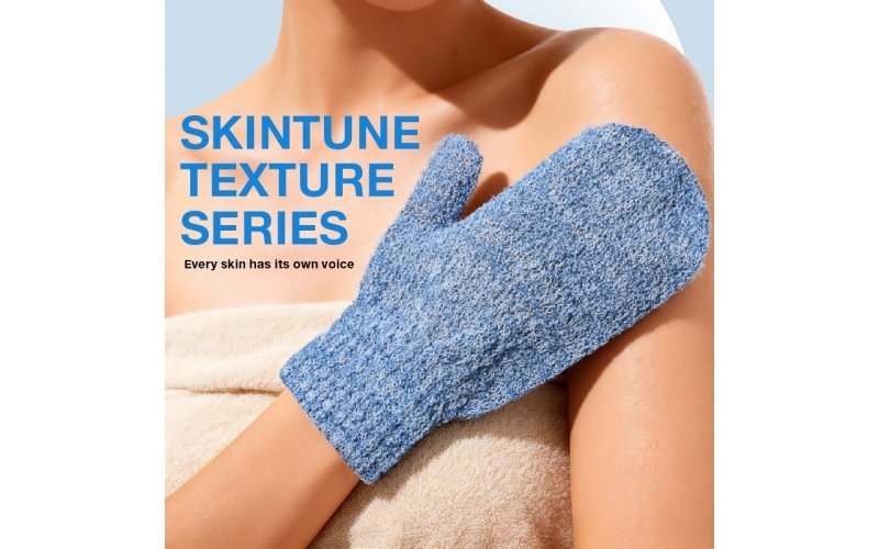 Skintune T1–T5 Textured Exfoliating Bath Glove Series