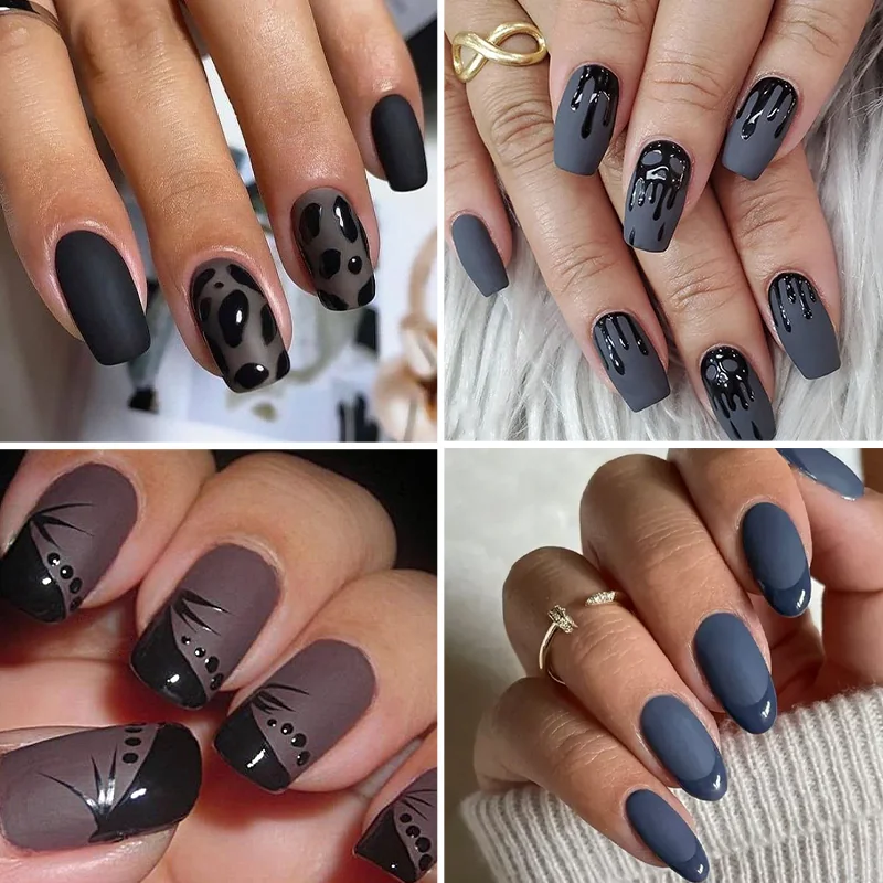 St Future Matte & Glossy Velvet-Touch Press-On Nails