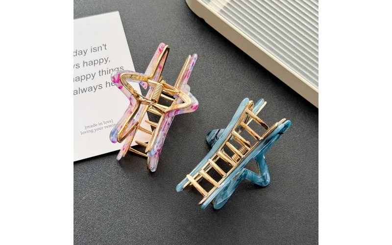 St Future Nearly Unbreakable Acetate Star Claw Clip Collection