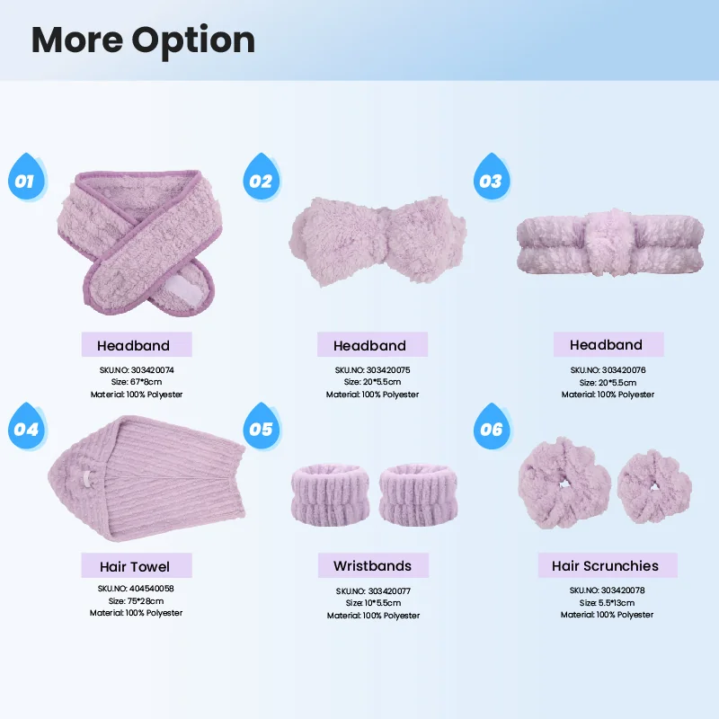St Future Super-Absorbent Quick-Dry Hair Towel with Locked Edges