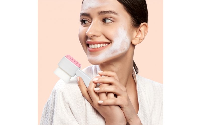 St Future Brosse de nettoyage du visage double face 2 en 1