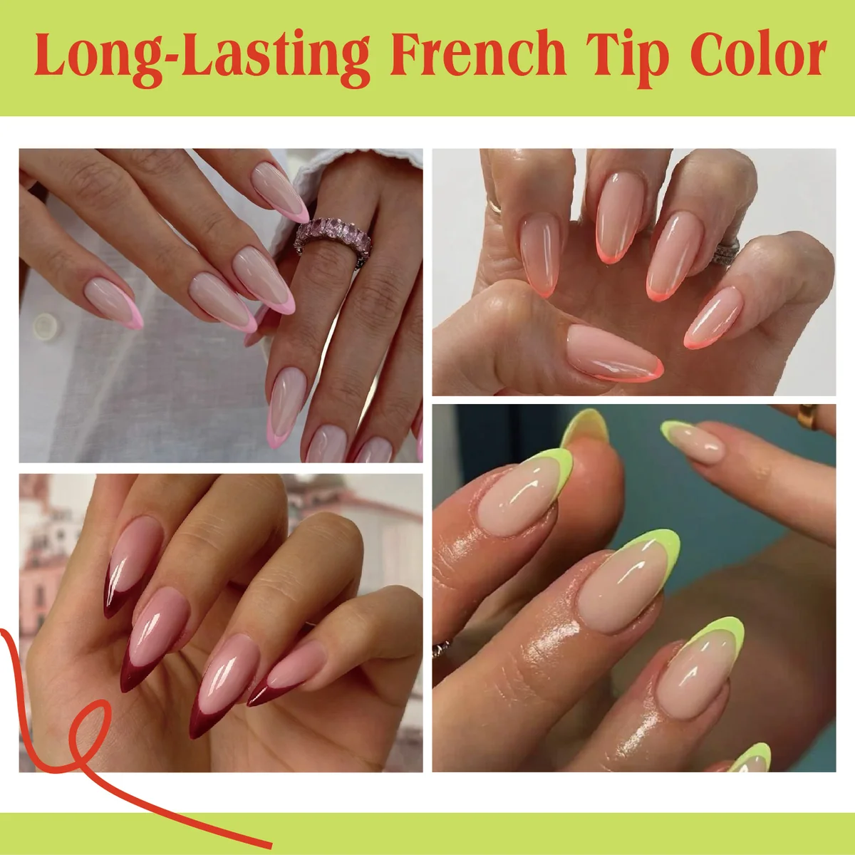 St Future Dual-Mold Long-Lasting French Press-On Nails