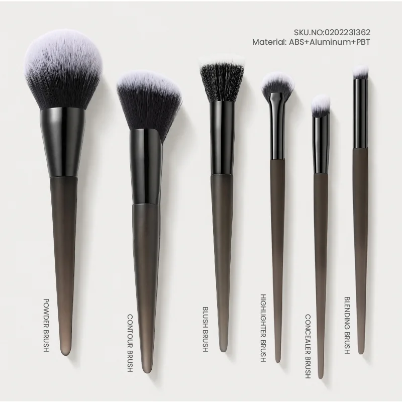 St Future Geo Smoky Grey Beauty Makeup Brush Set