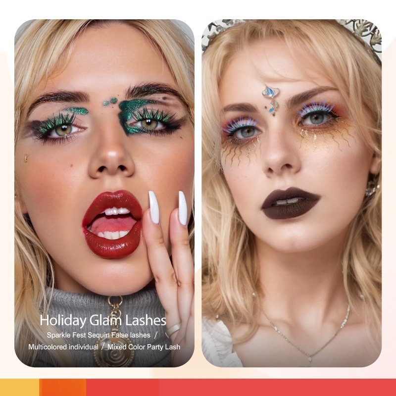 St Future Party-Ready Mixed-Color Segment Lashes