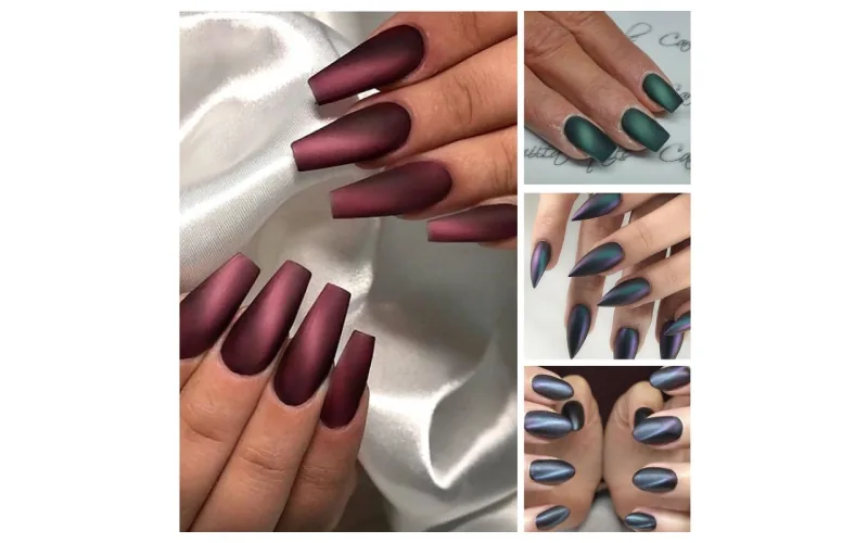 St Future French Geometric Cat-Eye Press-On Nails